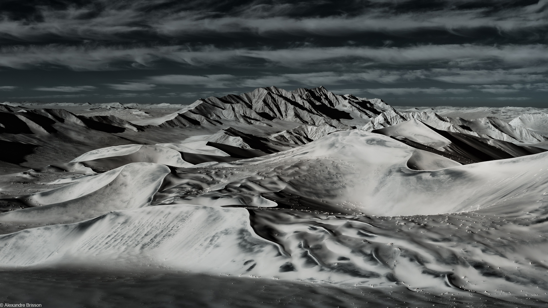 Big Daddy Dune panorama, Deadvlei, Sossusvlei, Namibia, Namib-Naukluft National Park